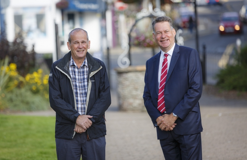 Phil Seymour with Murdo Fraser MSP