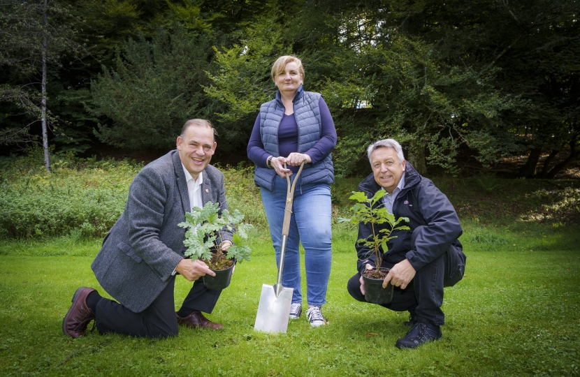 Councillors John Duff, Caroline Shiers and Angus Forbes 