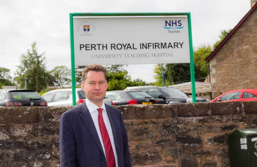 Murdo Fraser MSP at Perth Royal Infirmary