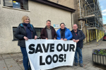 Councillor Caroline Shiers, Murdo Fraser MSP, Stephen Kerr and Councillor Bob Brawn